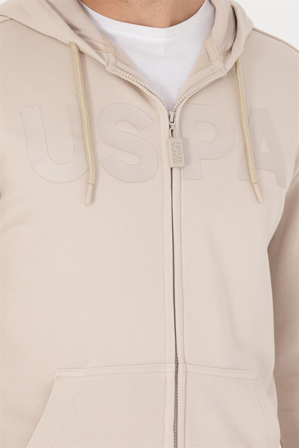 U. S. Polo Assn / Мужской бежевый свитшот - U.s. polo assn фото 7