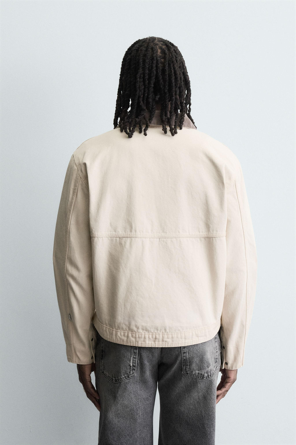 CONTRAST COLLAR JACKET - Zara фото 2