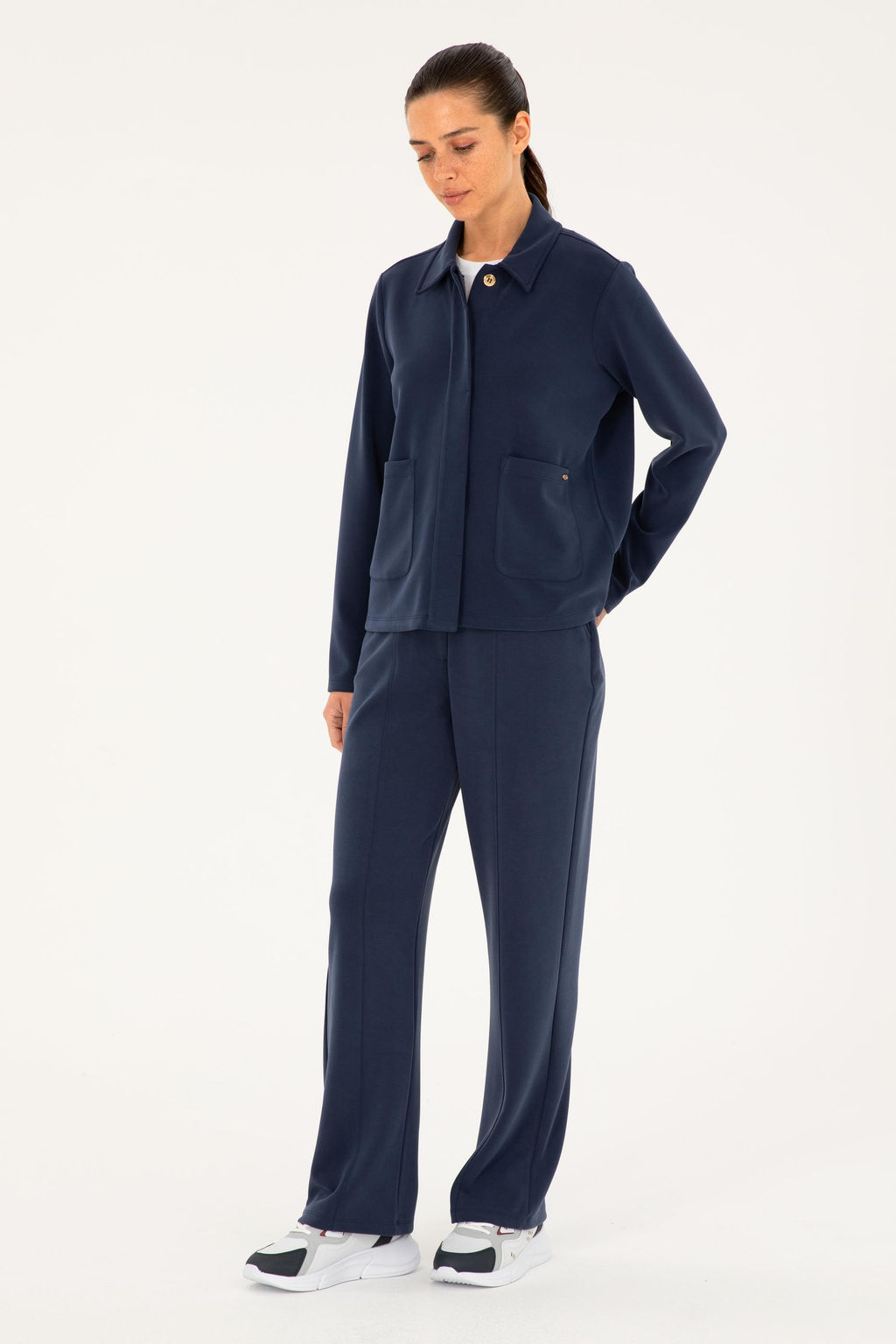 Женский темно-синий свитшот Неожиданная скидка в корзине - U.s. polo assn фото 4