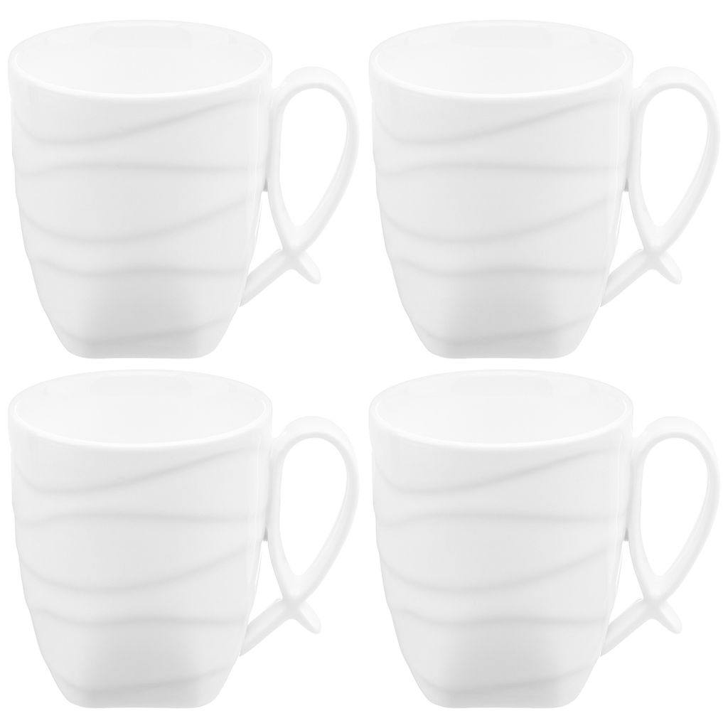 Набор кружек 4 пр. 300 мл 11*8,3*9,5 см "Айсберг волны"