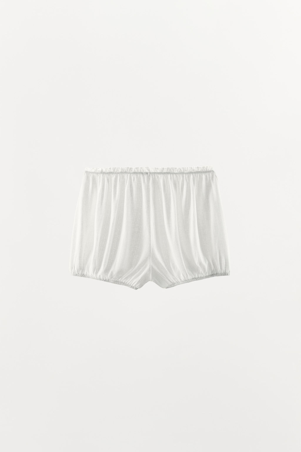 SHORTS GLOBO POINTELLE / Blanco - Zara фото 7