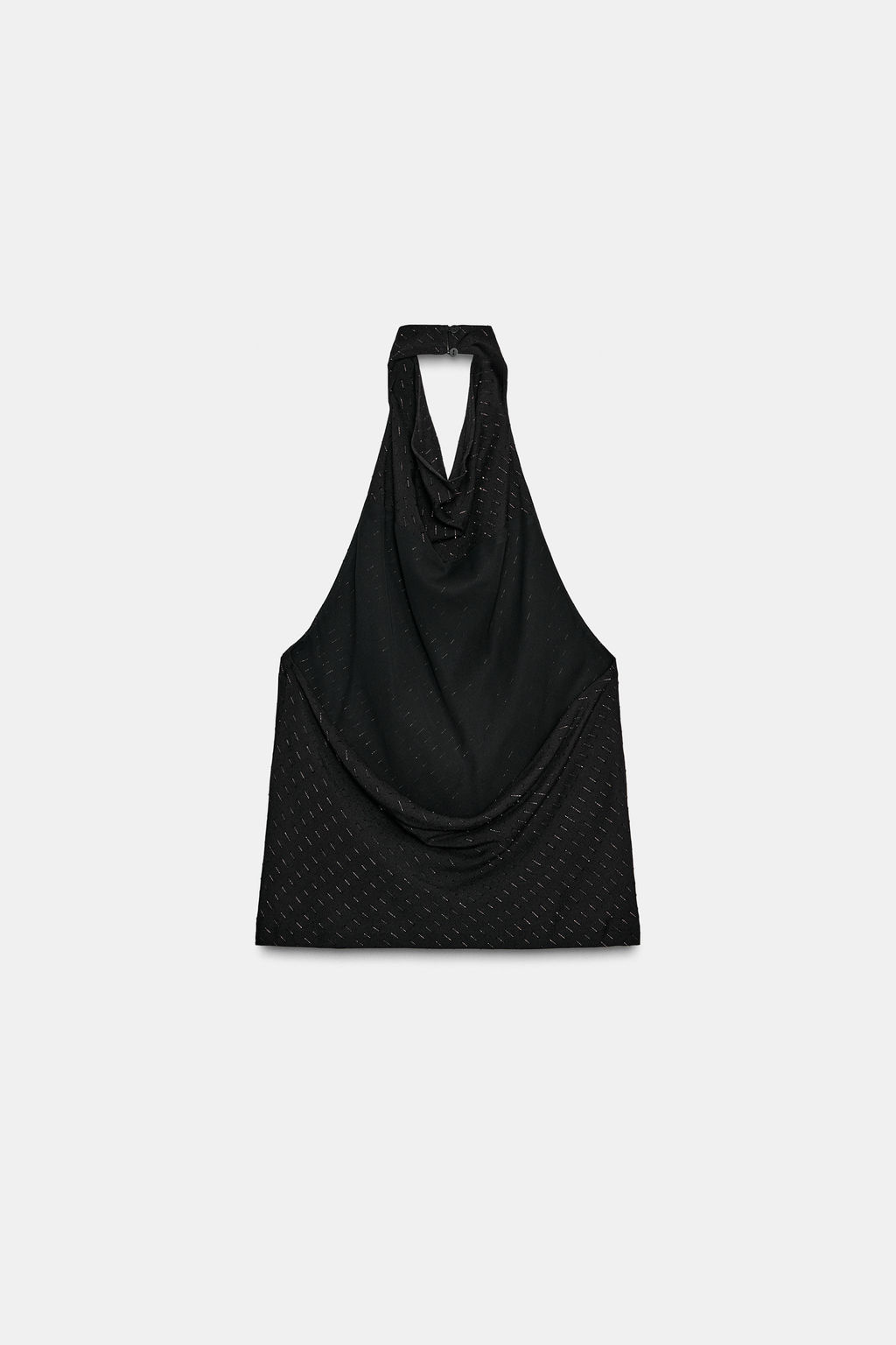 METALLIC THREAD HALTER TOP - Zara фото 8