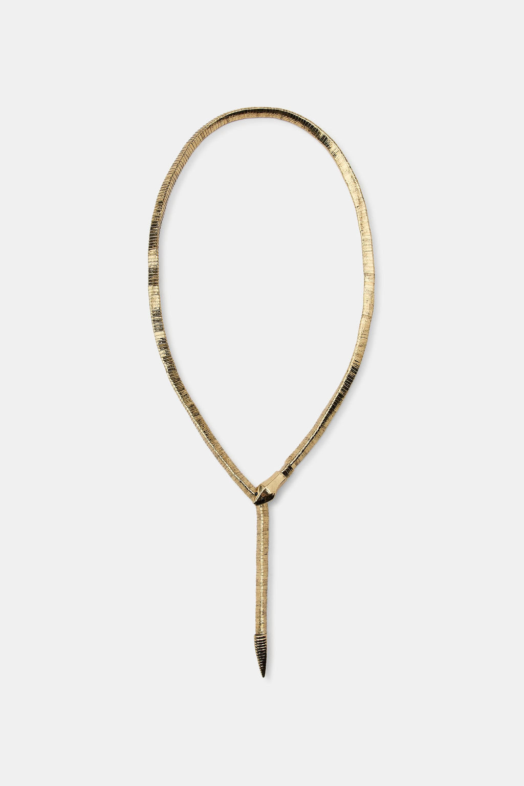 SNAKESKIN PRINT PIECES NECKLACE - Zara фото 2