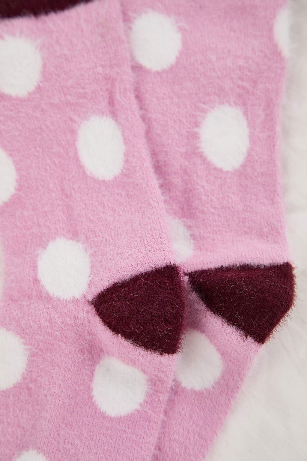 Ekru-Siyah 2li Kalp Havlu Orme Corap THMAW26CO00014 - Trendyolmilla фото 6