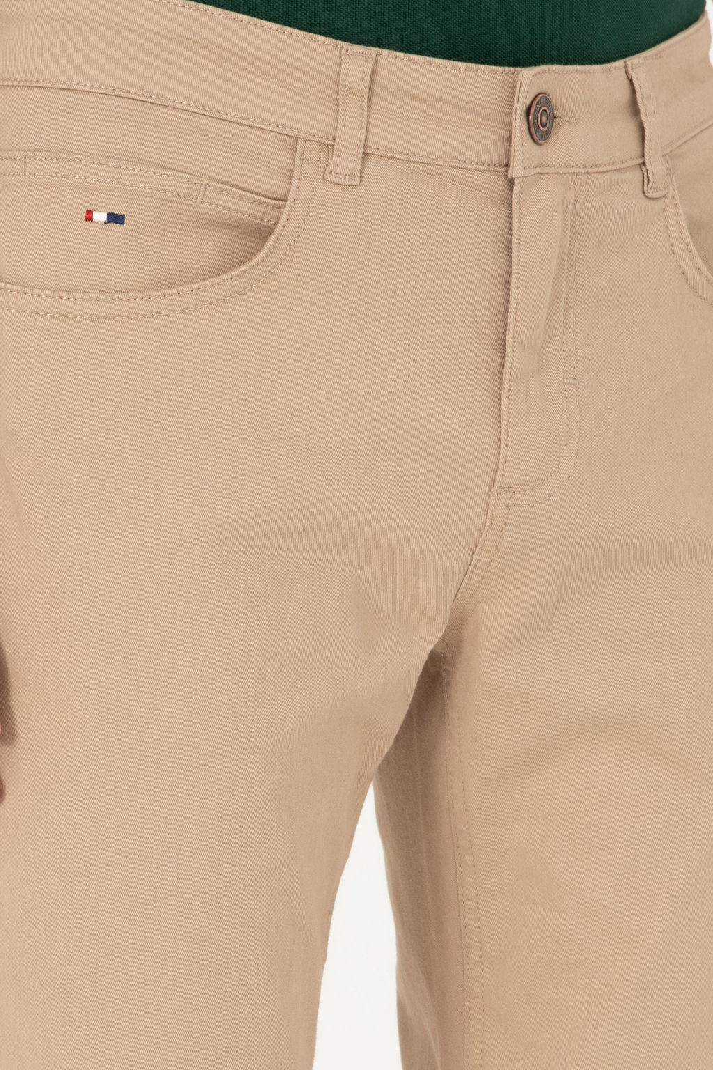 Мужские брюки песочного цвета из парусины - U.s. polo assn фото 5