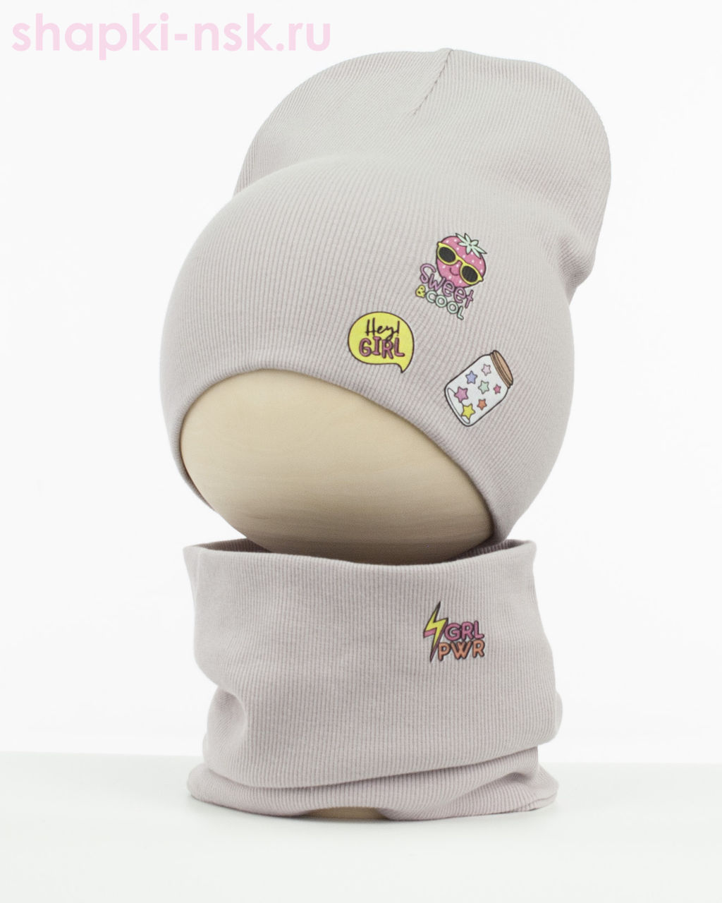 02-68-LT Комплект (колпак+снуд) (52-56)