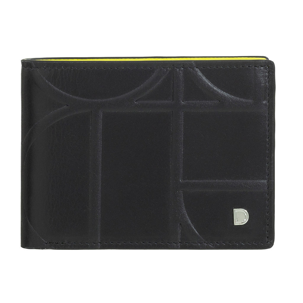 Итальянский кожаный кошелёк DuDu серии Caprera | черно-желтый - Dudubags фото 2