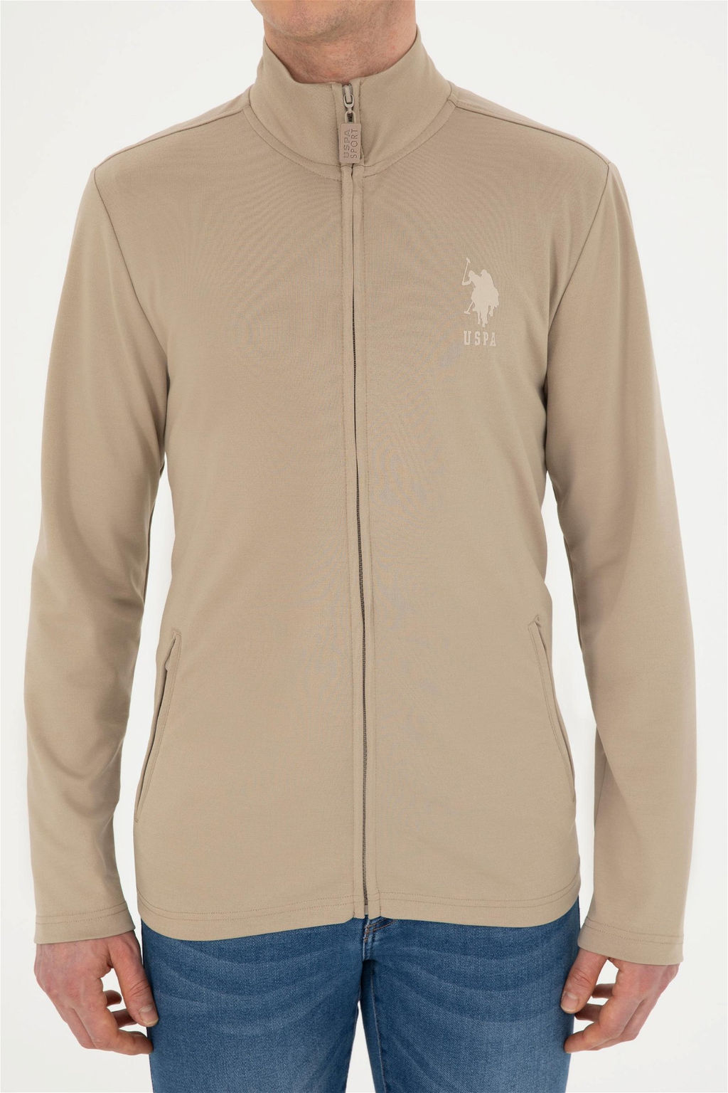 Мужской вязаный кардиган светло-хаки Неожиданная скидка в корзине - U.s. polo assn фото 6