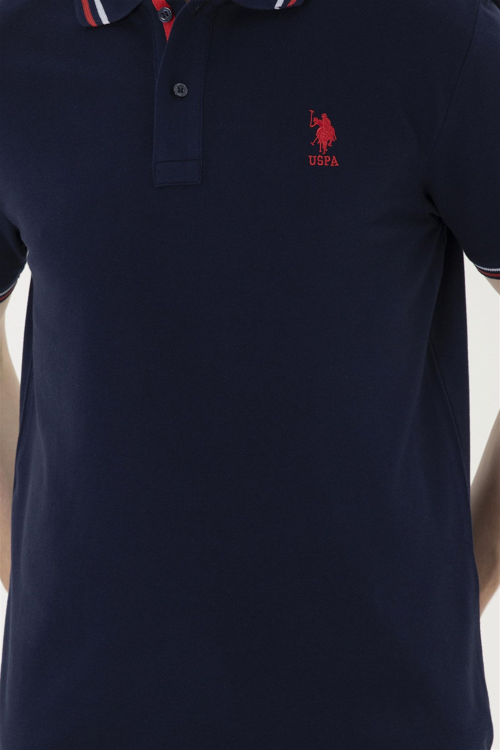 Мужская темно-синяя базовая футболка - U.s. polo assn фото 6