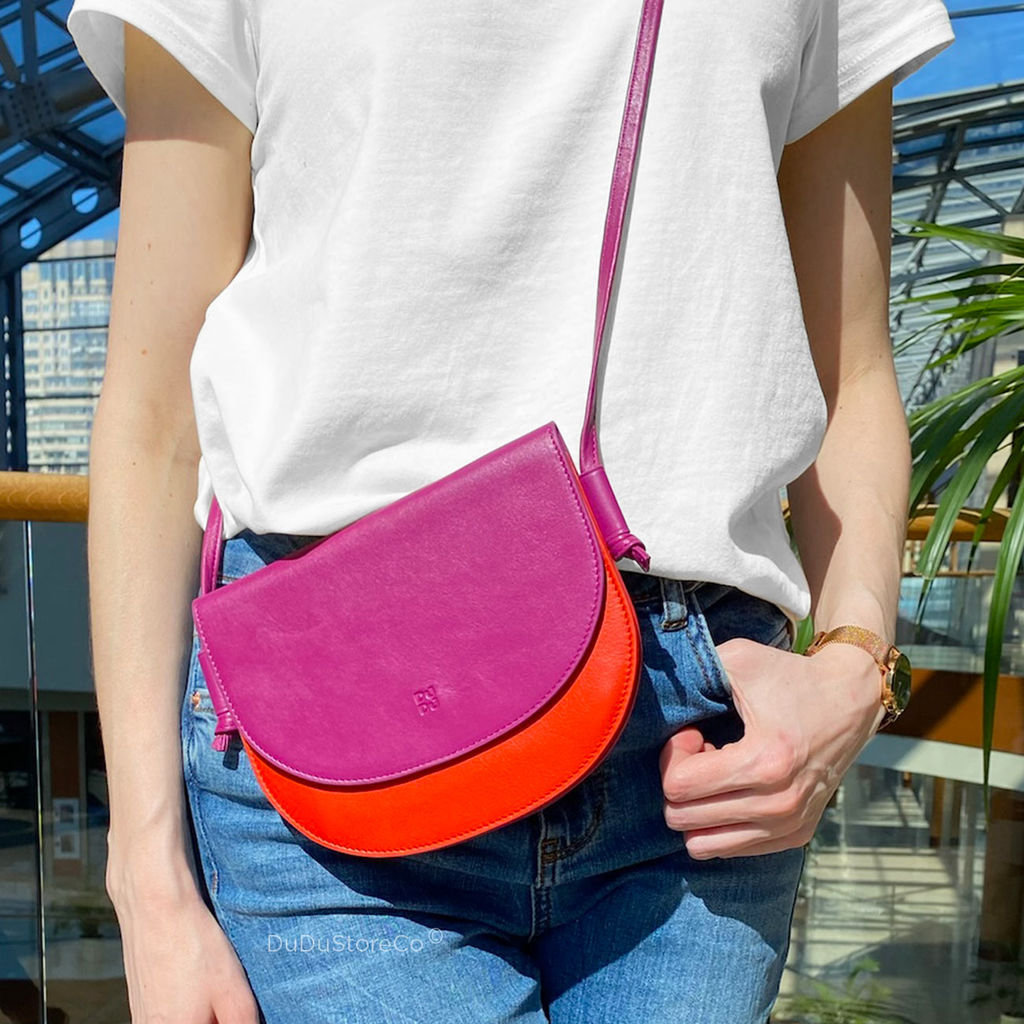 Итальянская маленькая сумочка DuDu Bags серии Altea | пудровый - Dudubags фото 6