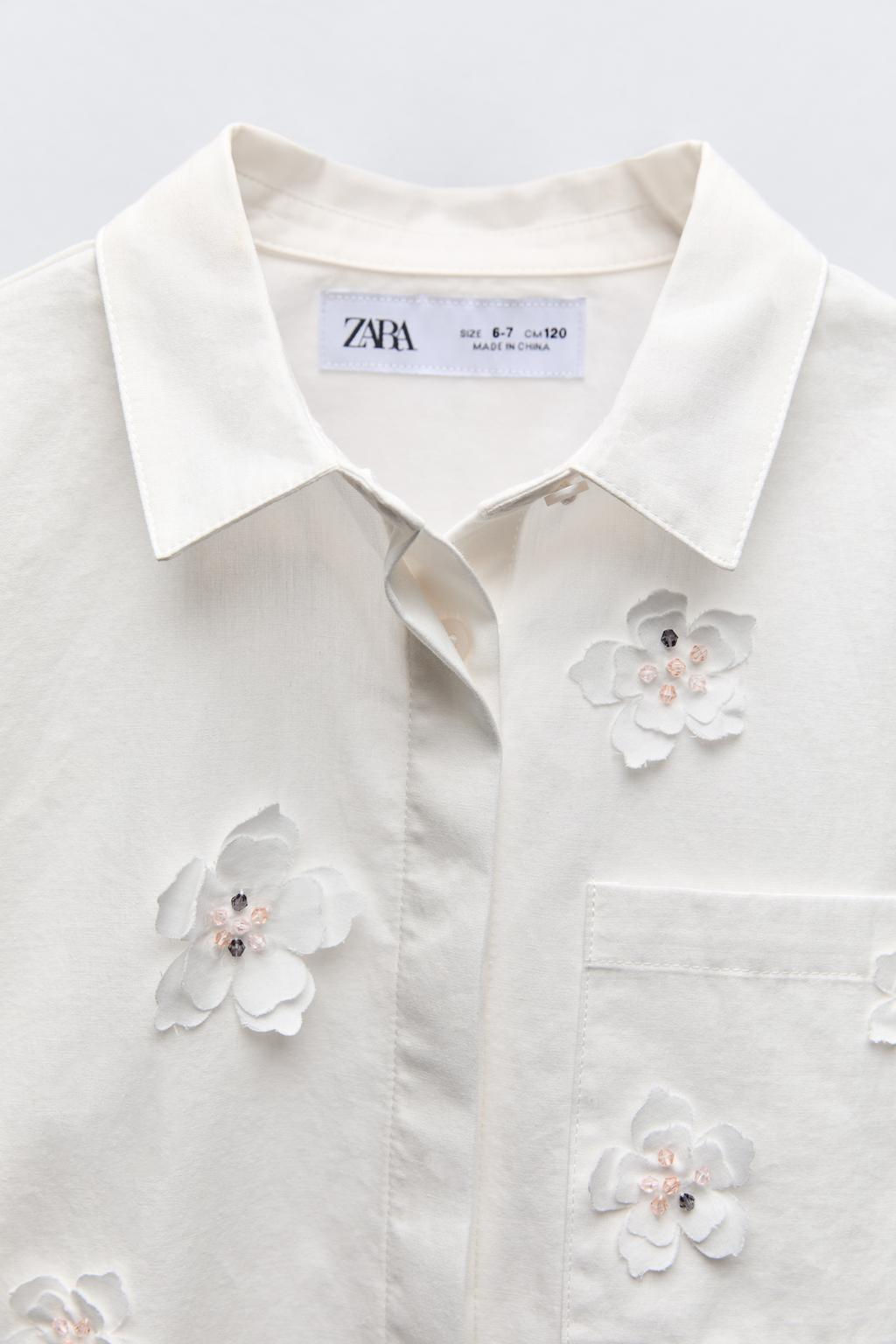 3D FLORAL SHIRT - Zara фото 4