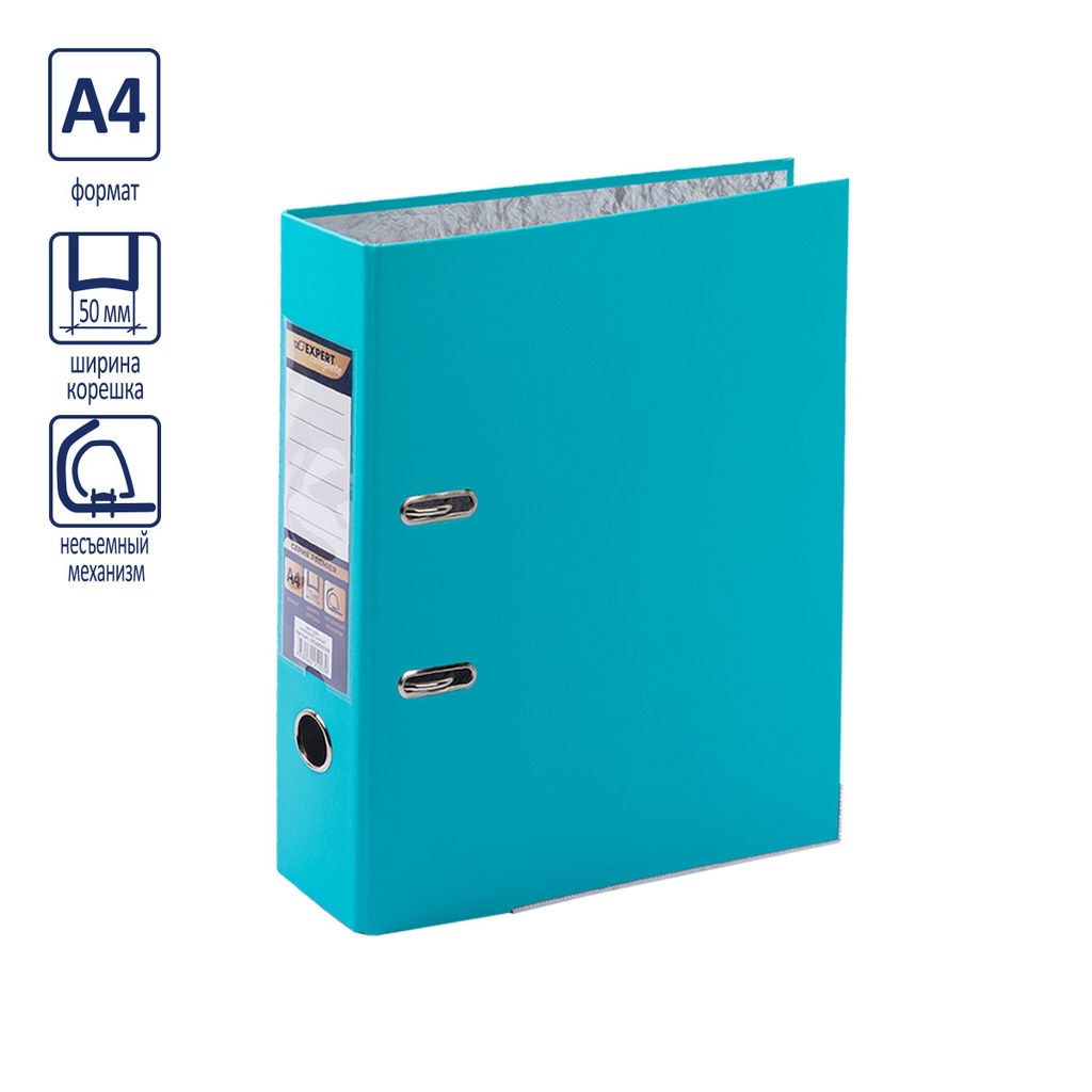 Expert Complete Регистратор PVC, мет.уг. 50 мм 10 шт. Premier A4 арочный механ. лён изумрудный EC10221105