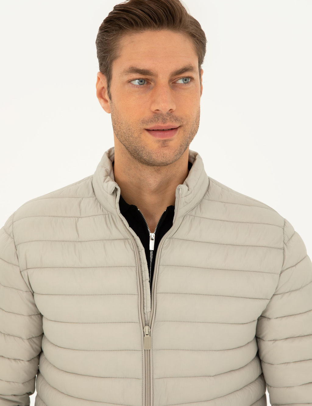 Bej Kapitone Spor Mont - Pierre cardin фото 2