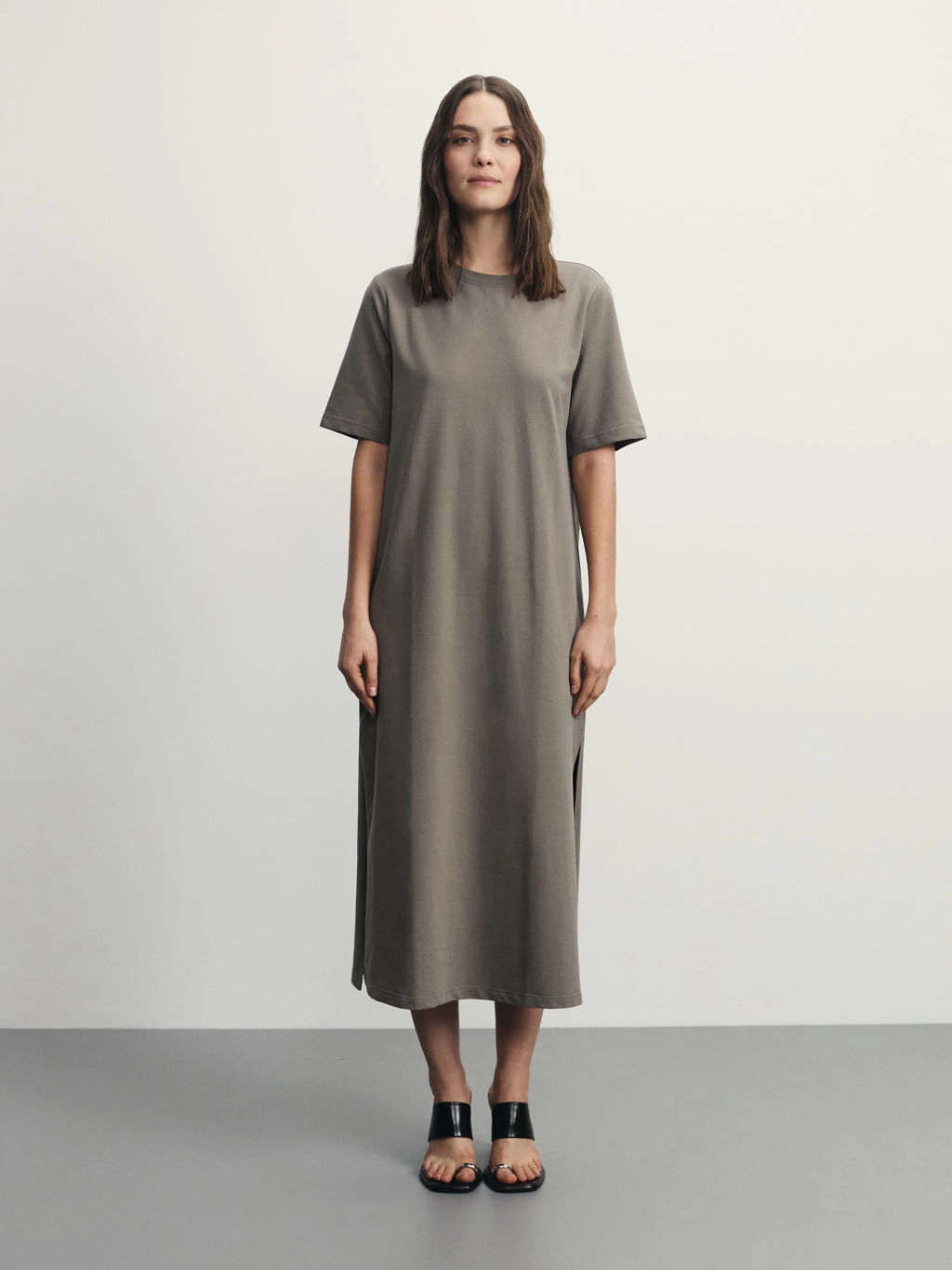 Платье-футболка из хлопка / Zarina  фото 2