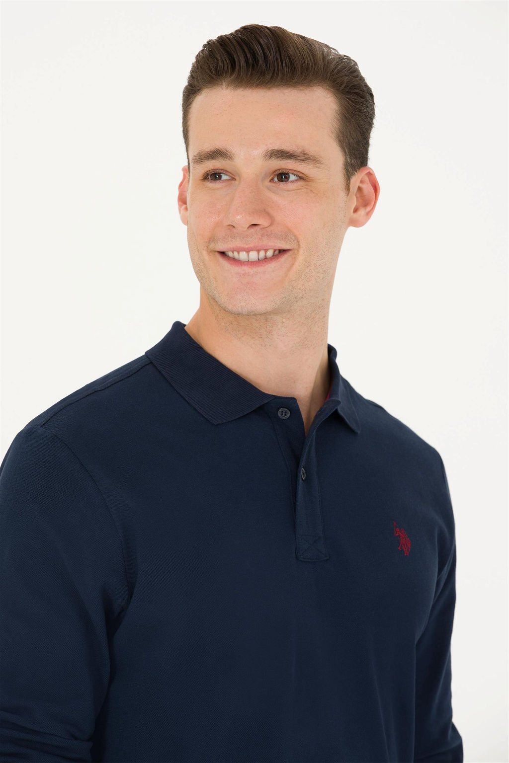 U. S. Polo Assn / Мужской темно-синий базовый свитшот - U.s. polo assn фото 2