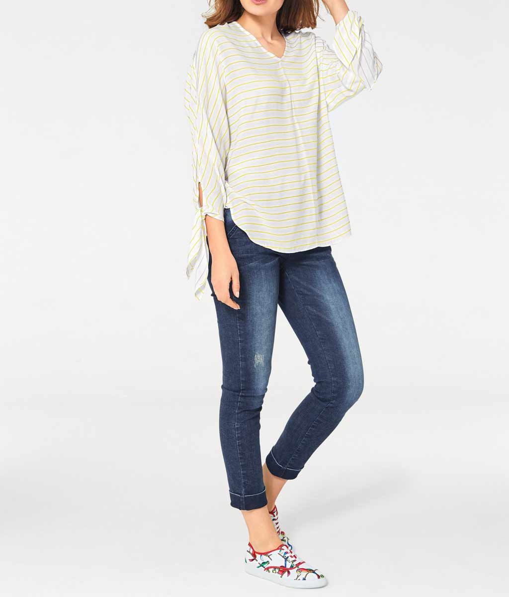 Блузка, бело-желтая - Linea tesini фото 3