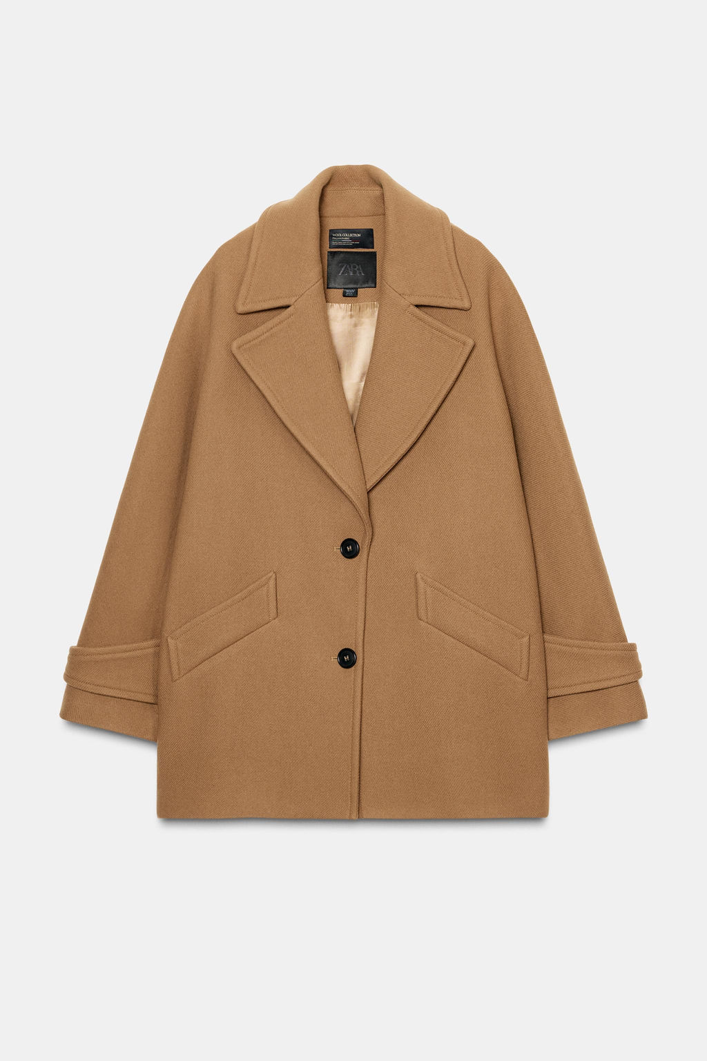 OVERSIZE WOOL BLEND COAT ZW COLLECTION LIMITED EDITION - Zara фото 5