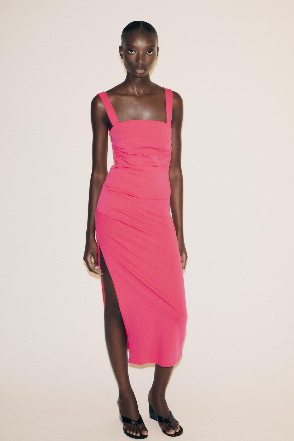 PLEATED MIDI DRESS - Zara фото 14