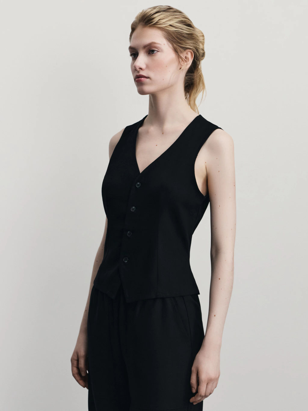 Льняной жилет / Zarina  фото 4