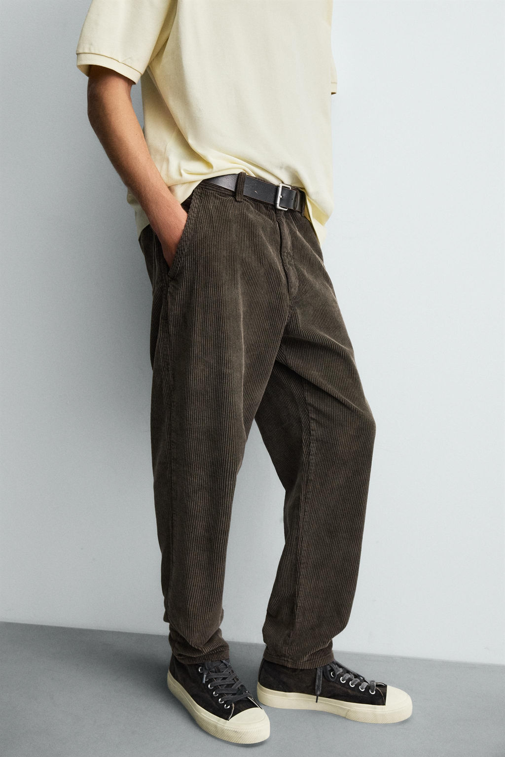 CARROT FIT CORDUROY TROUSERS - Zara фото 5
