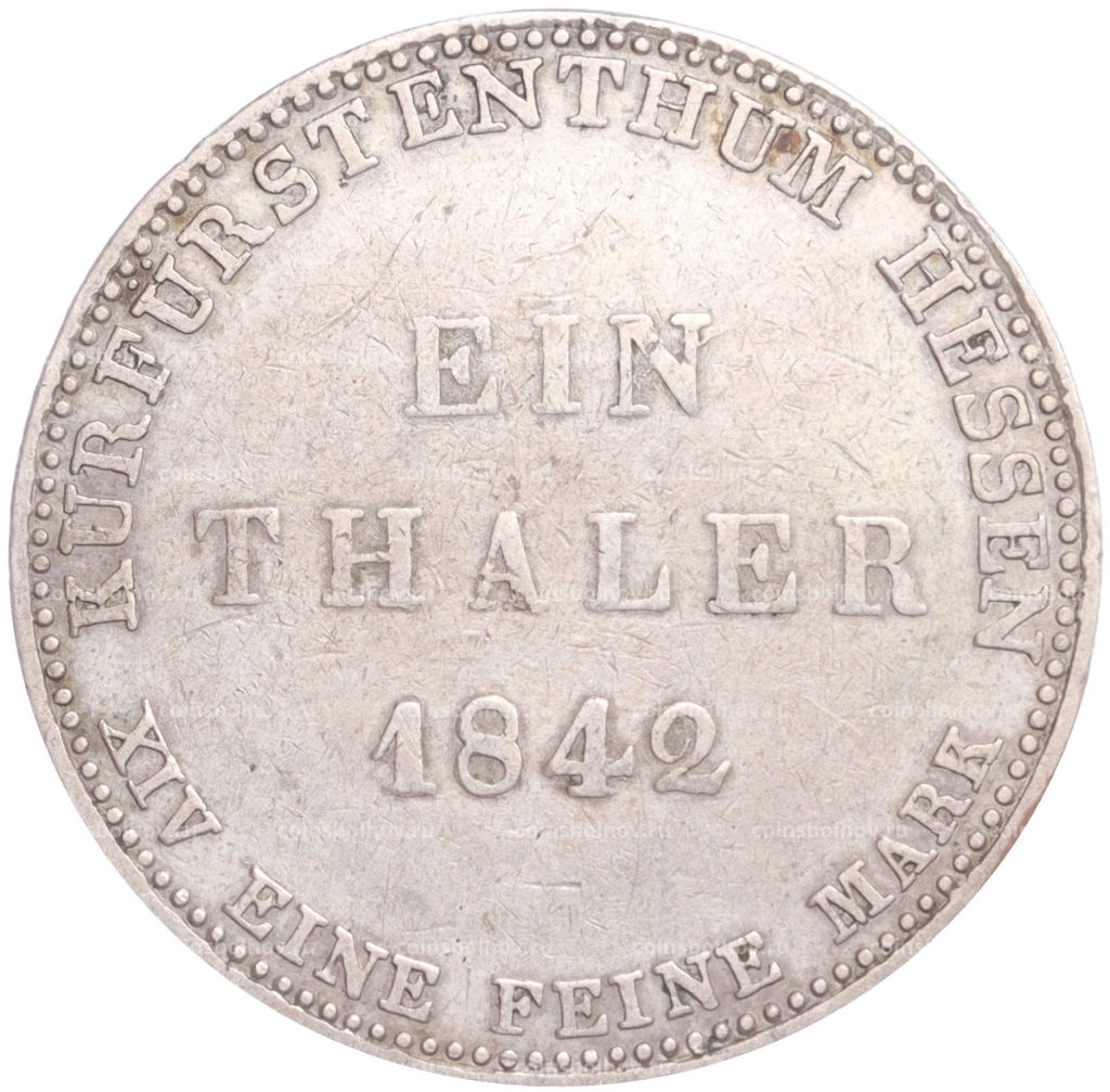 1 талер 1842 года Гессен-Кассель