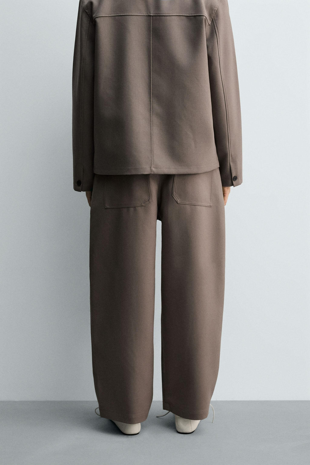 BALLOON FIT PLEATED TROUSERS - Zara фото 3