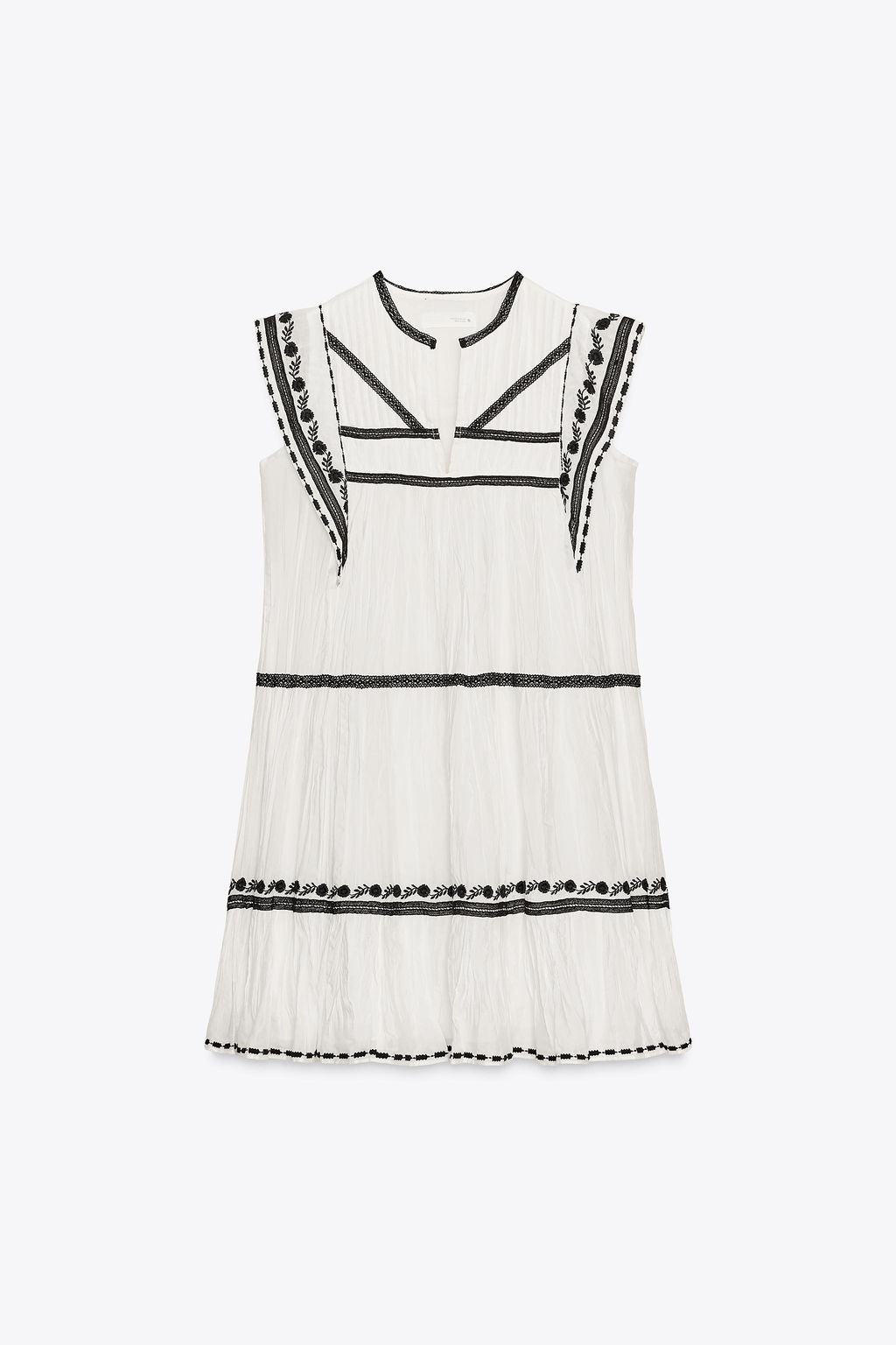 ZW COLLECTION EMBROIDERED SHORT DRESS - Zara фото 14