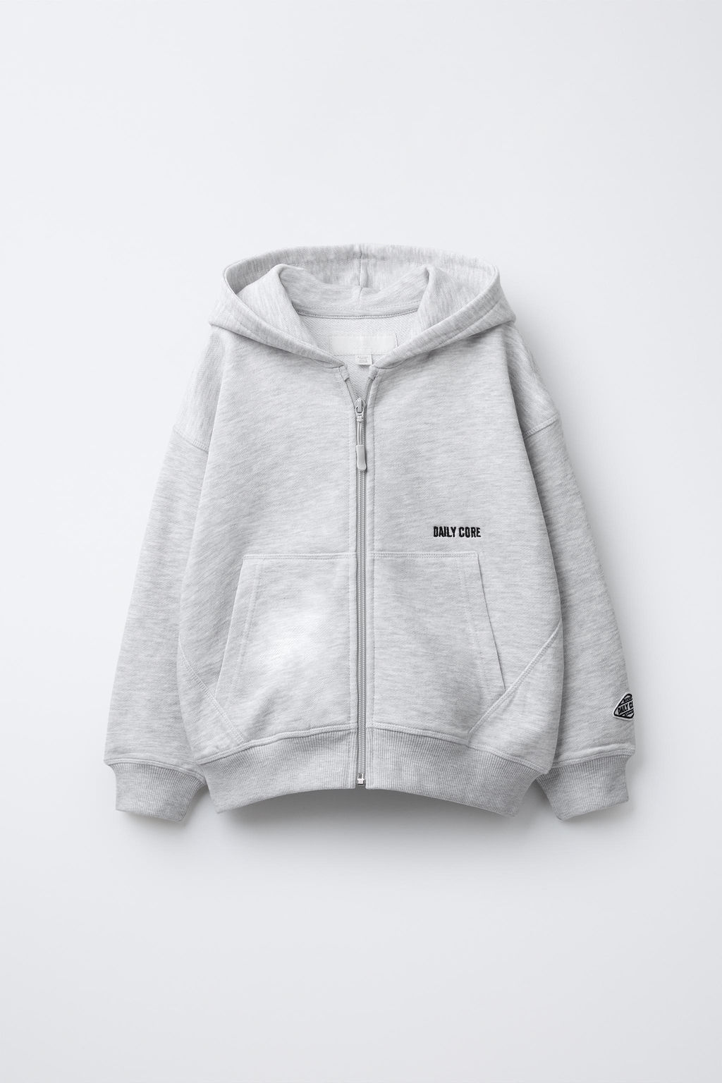 EMBROIDERED SLOGAN HOODIE