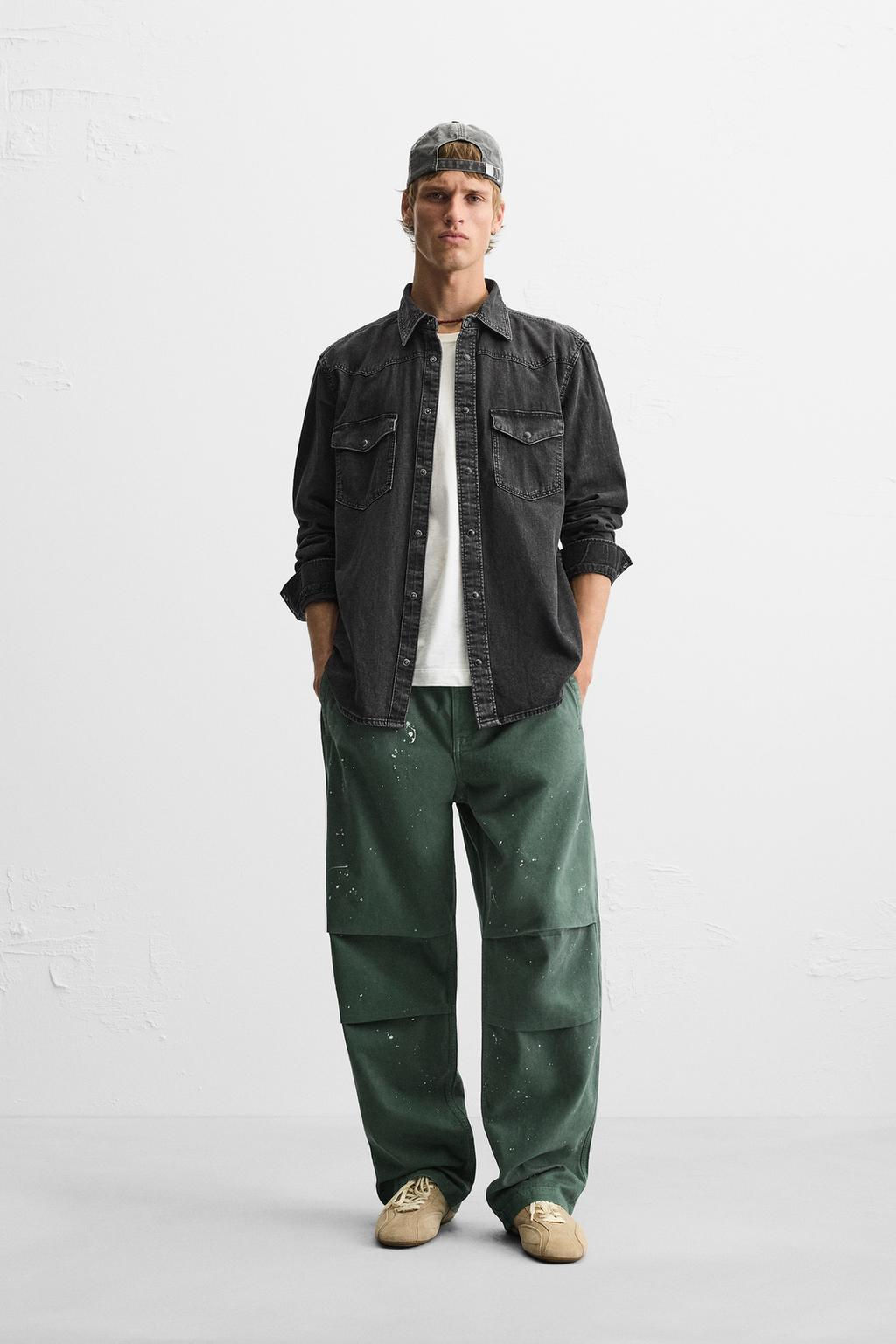 WESTERN DENIM SHIRT WITH POCKETS - Zara фото 10