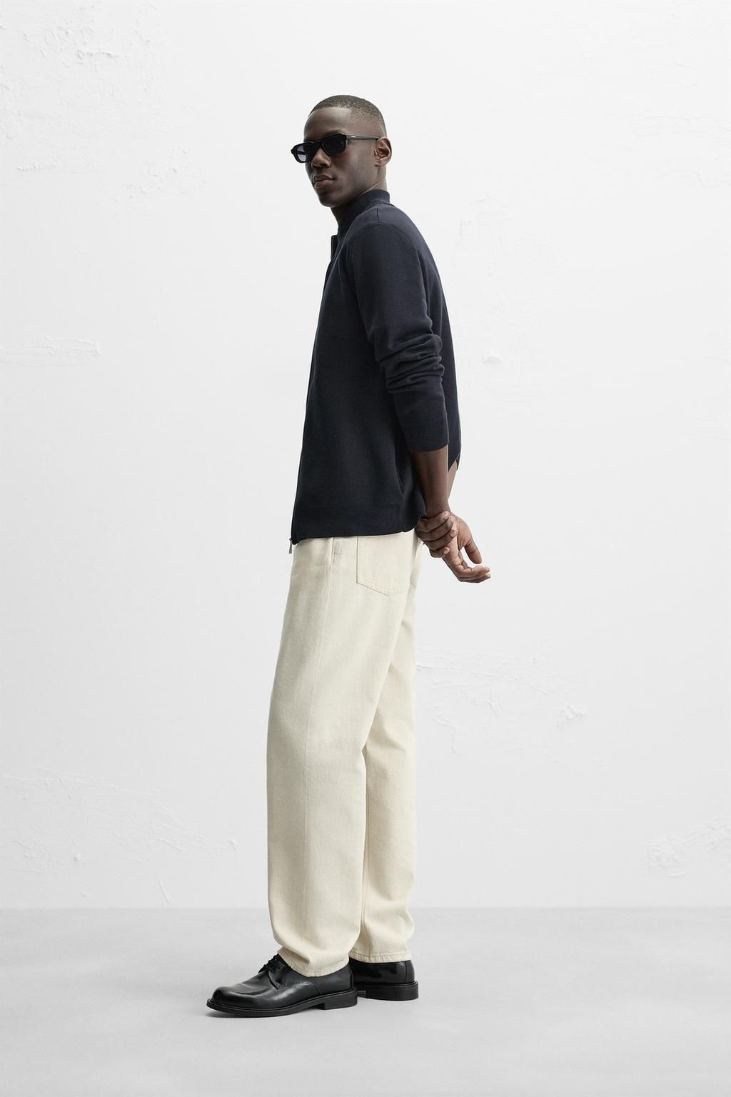 MOCK NECK CARDIGAN WITH ZIP - Zara фото 4