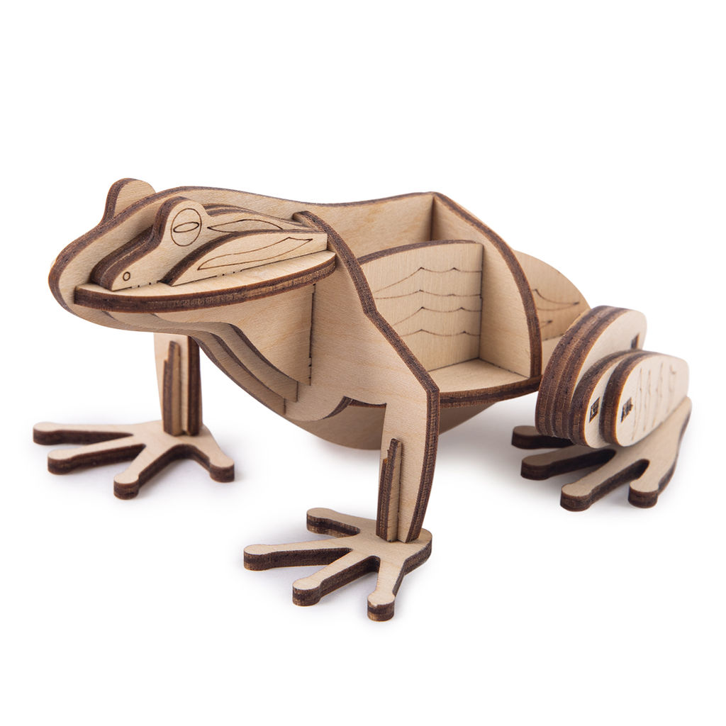 REZARK NIZ-19 Серия Живая природа Пазл 3D 42 элемент. Лягушка