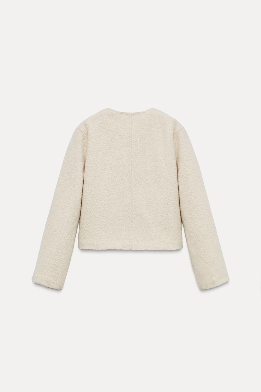 BOUCLE BUTTON JACKET - Zara фото 6