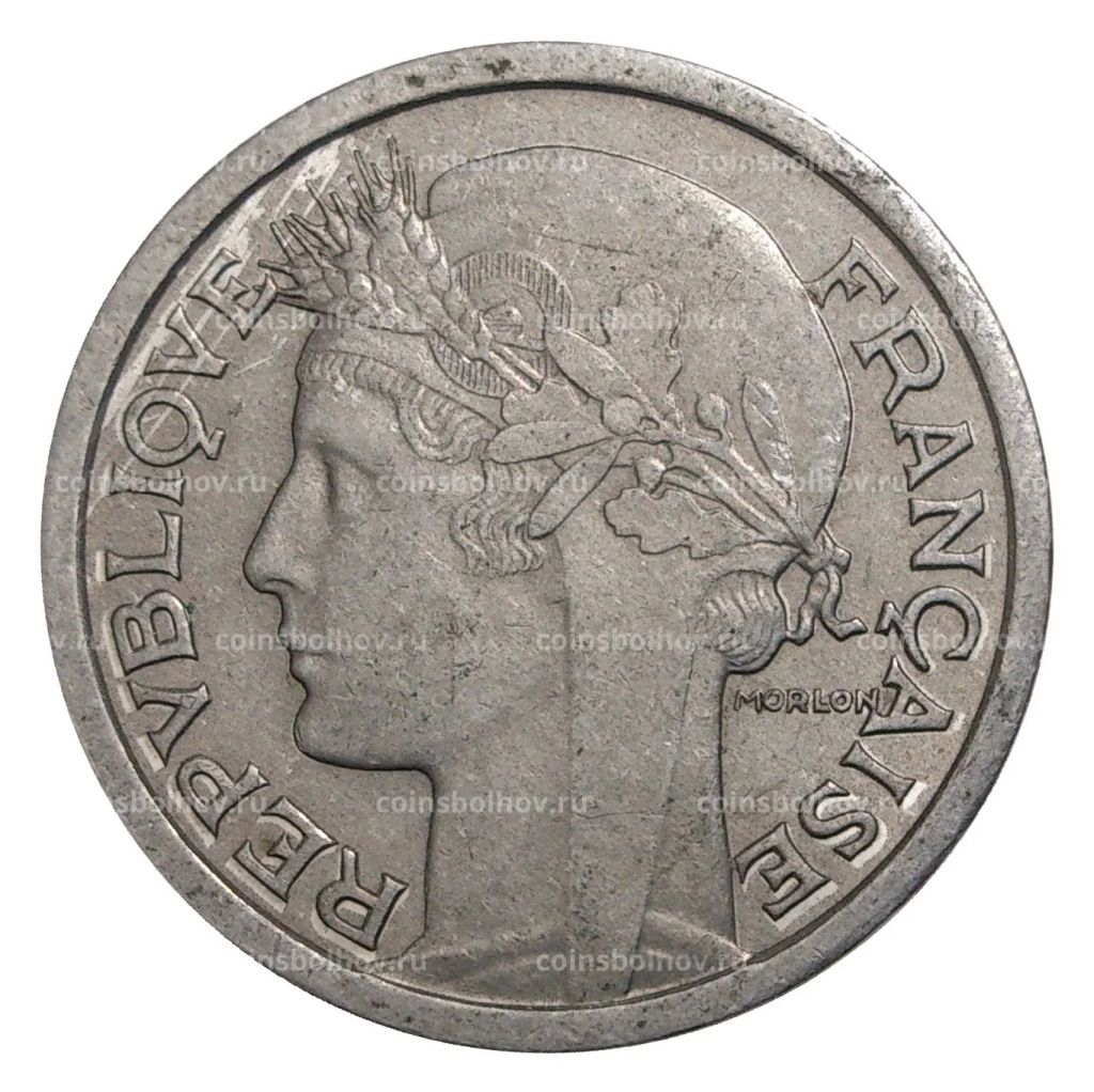 Монета 1 франк 1946 года Франция