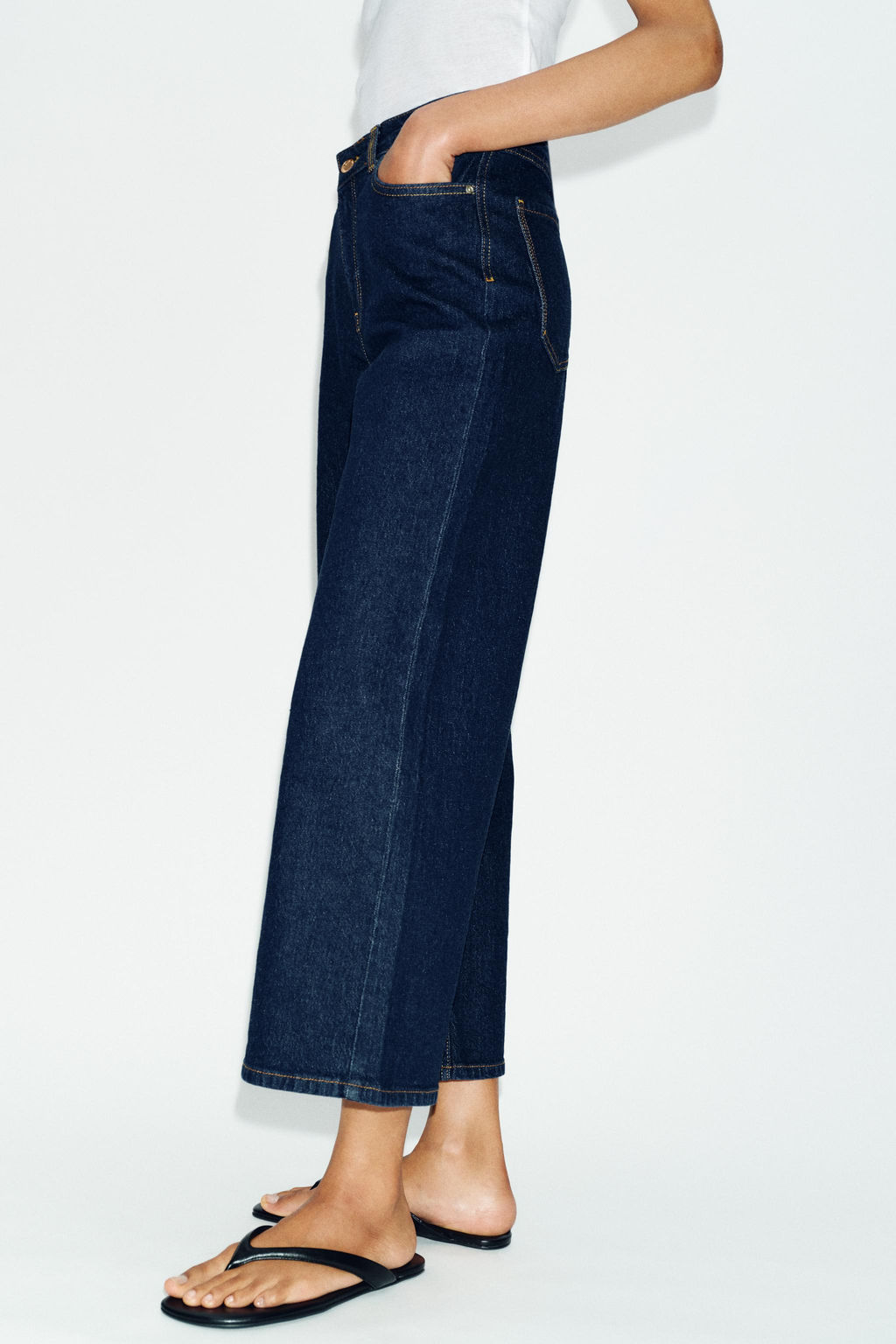 JEANS Z1975 CULOTTE TIRO ALTO COMFORT / Azul - Zara фото 7