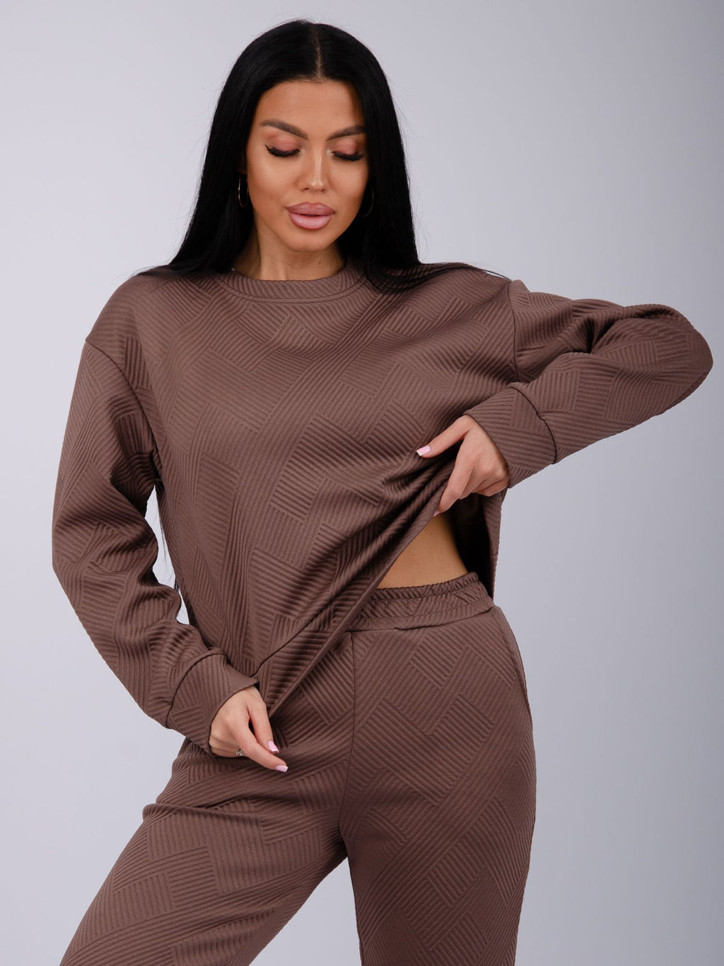 Костюм Богема 3, жаккард - Малина фото 10