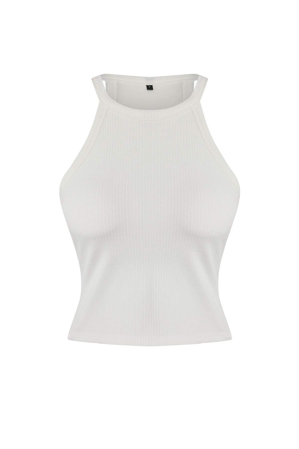 Ekru Ici Pedli Bra Detayl? Fitted/Vucuda Oturan Orme Atlet TWOSS25AL00026