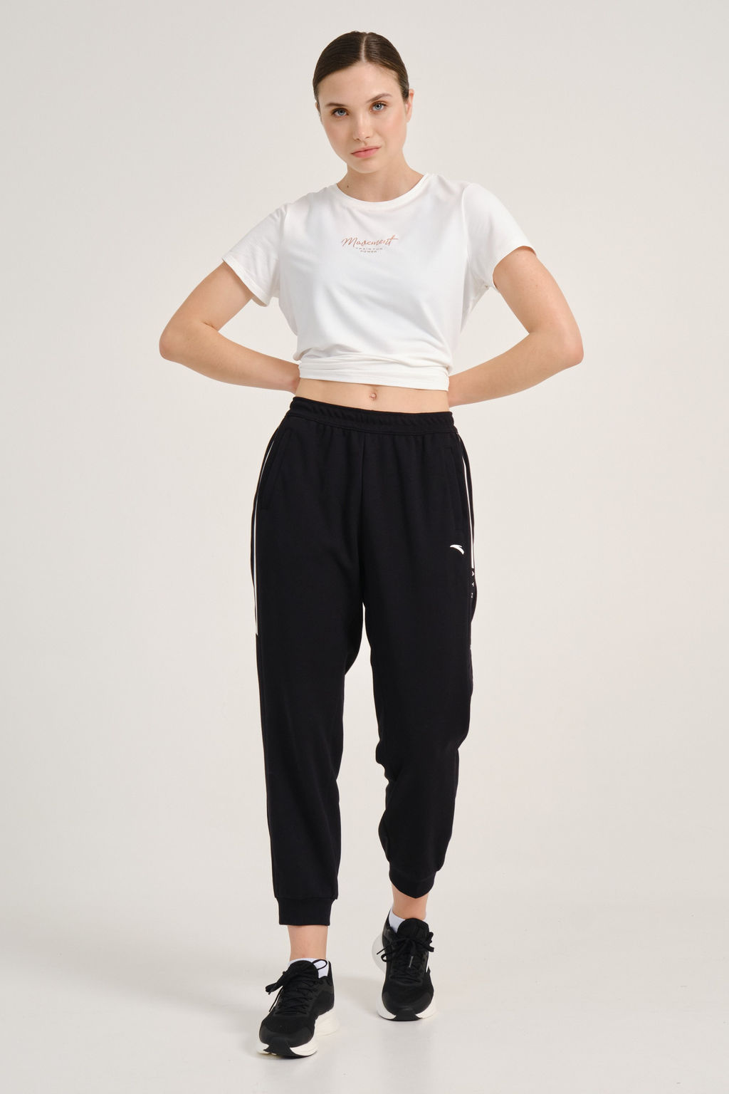 Брюки трикотажные 7/8 Черный - Anta фото 7