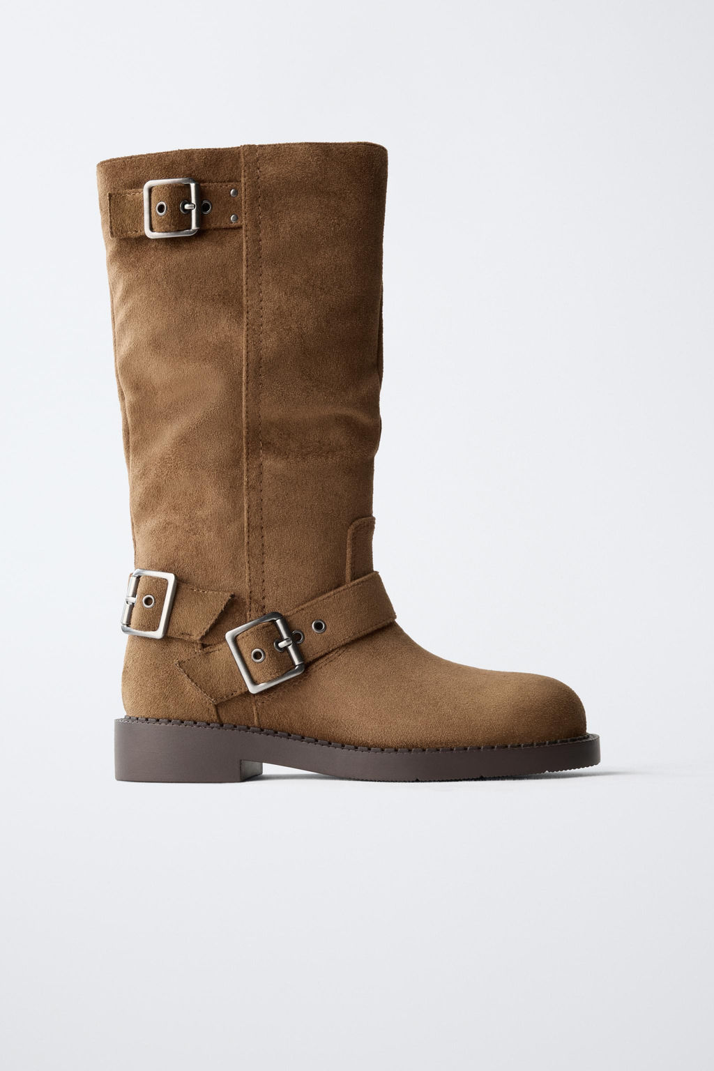 BUCKLED KNEE-HIGH BOOTS - Zara фото 8