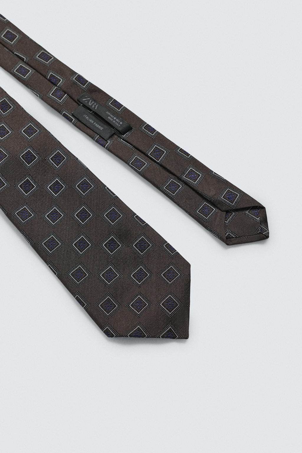 CORBATA JACQUARD GEOM?TRICO 100% SEDA / Marr?n - Zara фото 5