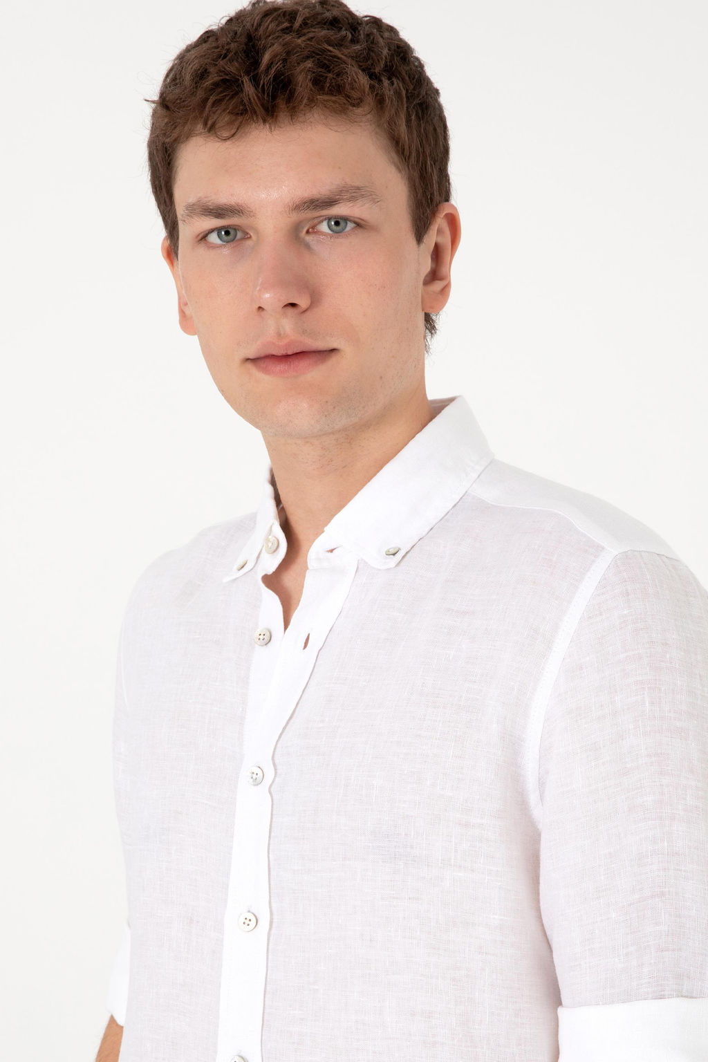 Erkek Beyaz Uzun Kollu G_mlek Sepette S_rpriz _ndirim - U.s. polo assn фото 2