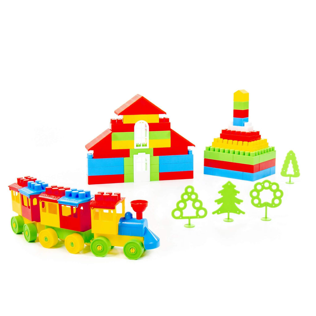 Конструктор Строитель (Макси, 253 элемента) (в мешке) - Полесье фото 5