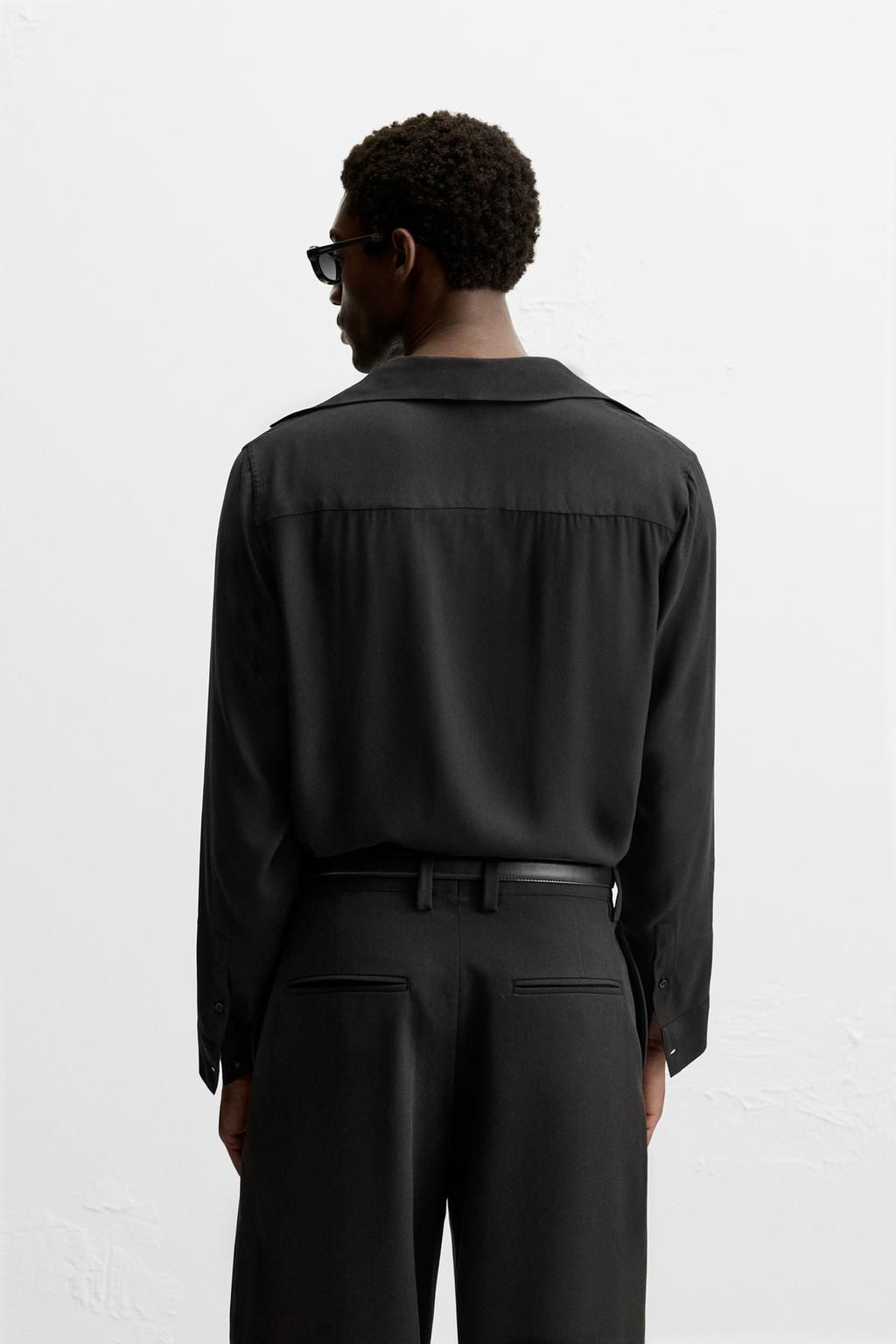 SATIN SHIRT WITH BOW - Zara фото 3