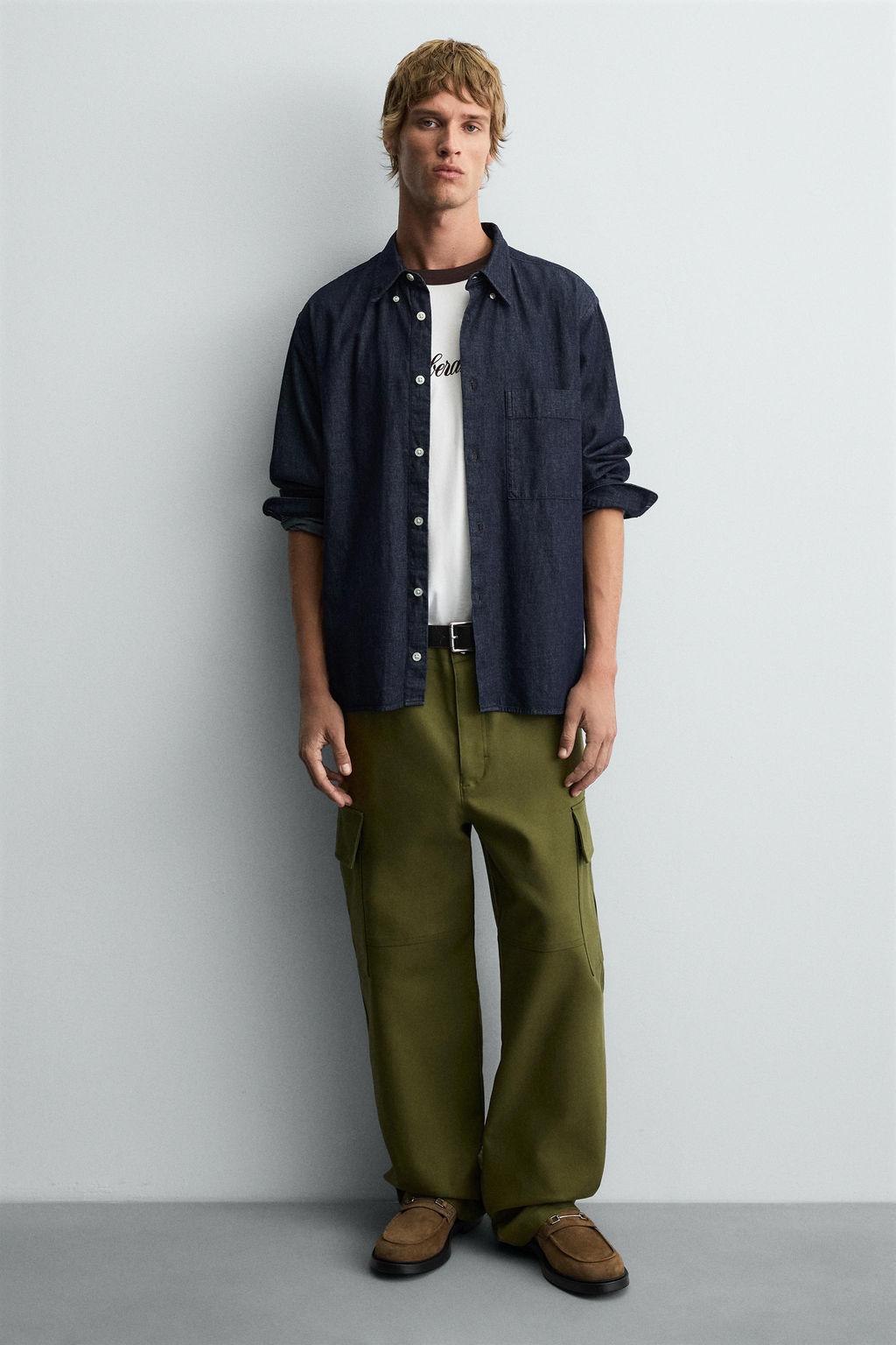 LEATHER BUCKLE LOAFERS - Zara фото 6