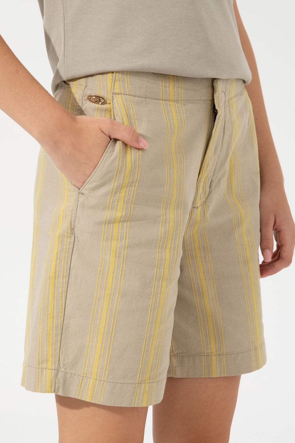 U. S. Polo Assn Женские шафрановые бермуды капри - U.s. polo assn фото 12