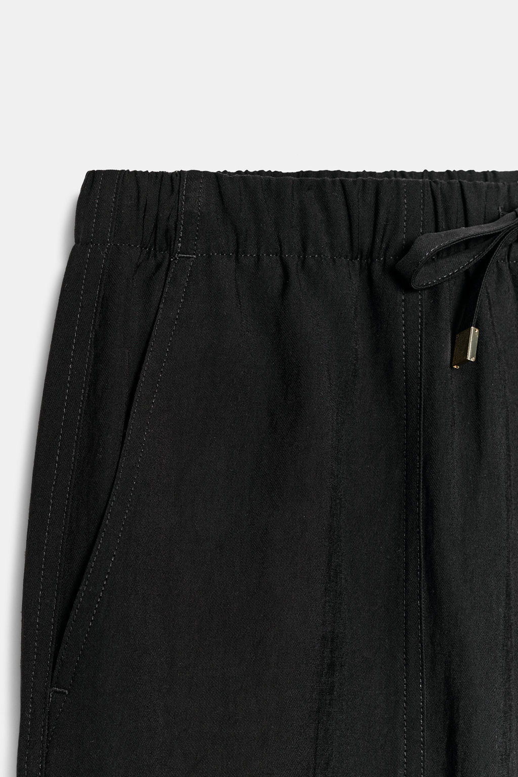 PANTAL?N CINTURA EL?STICA / Negro - Zara фото 9