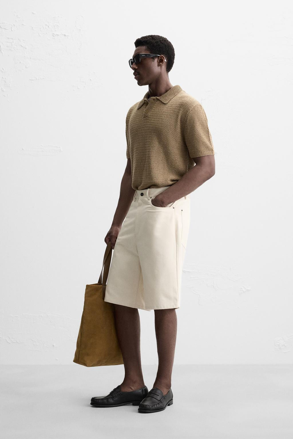 CROCHET KNIT POLO SHIRT - Zara фото 4