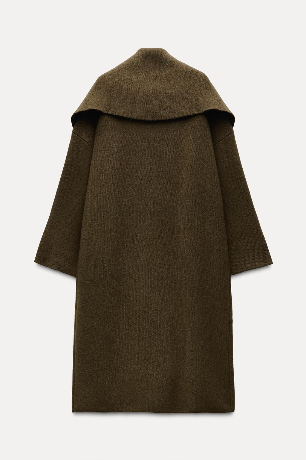 WIDE LAPEL 100% WOOL COAT - Zara фото 4