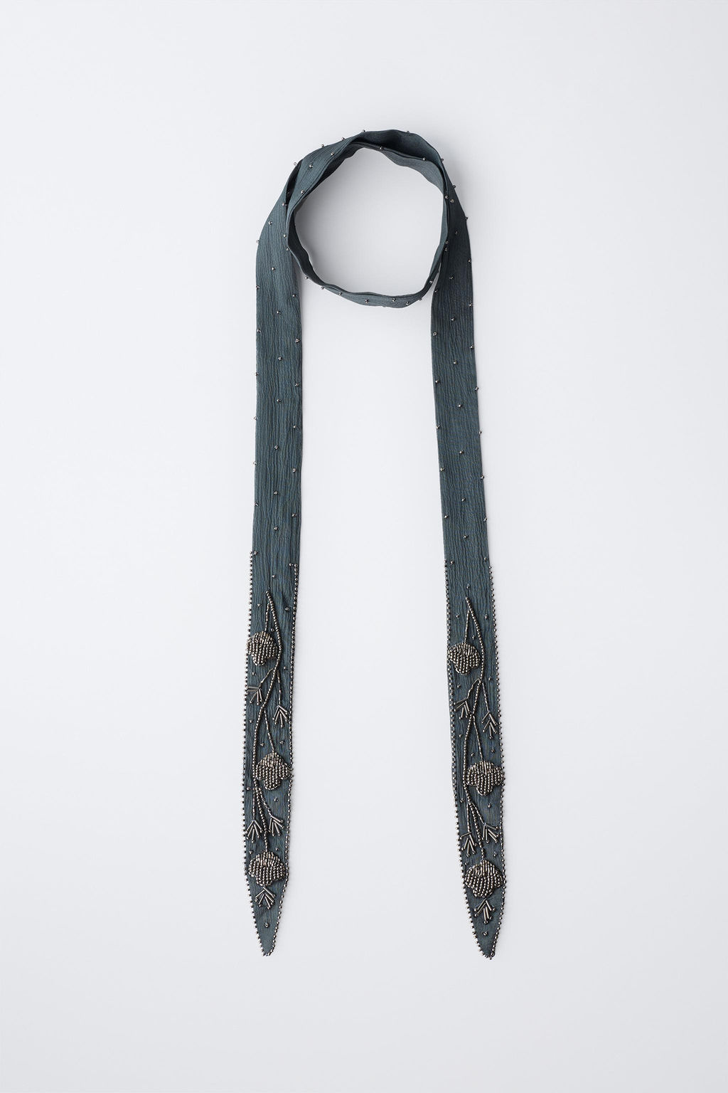 EMBROIDERED SCARF NECKLACE - Zara фото 4