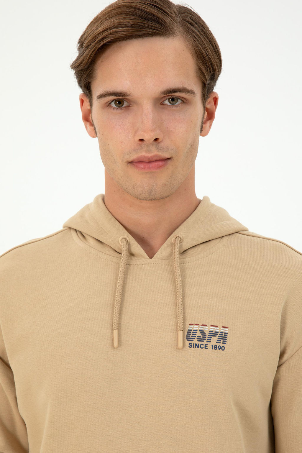 Мужская толстовка песочного цвета Неожиданная скидка в корзине - U.s. polo assn фото 2