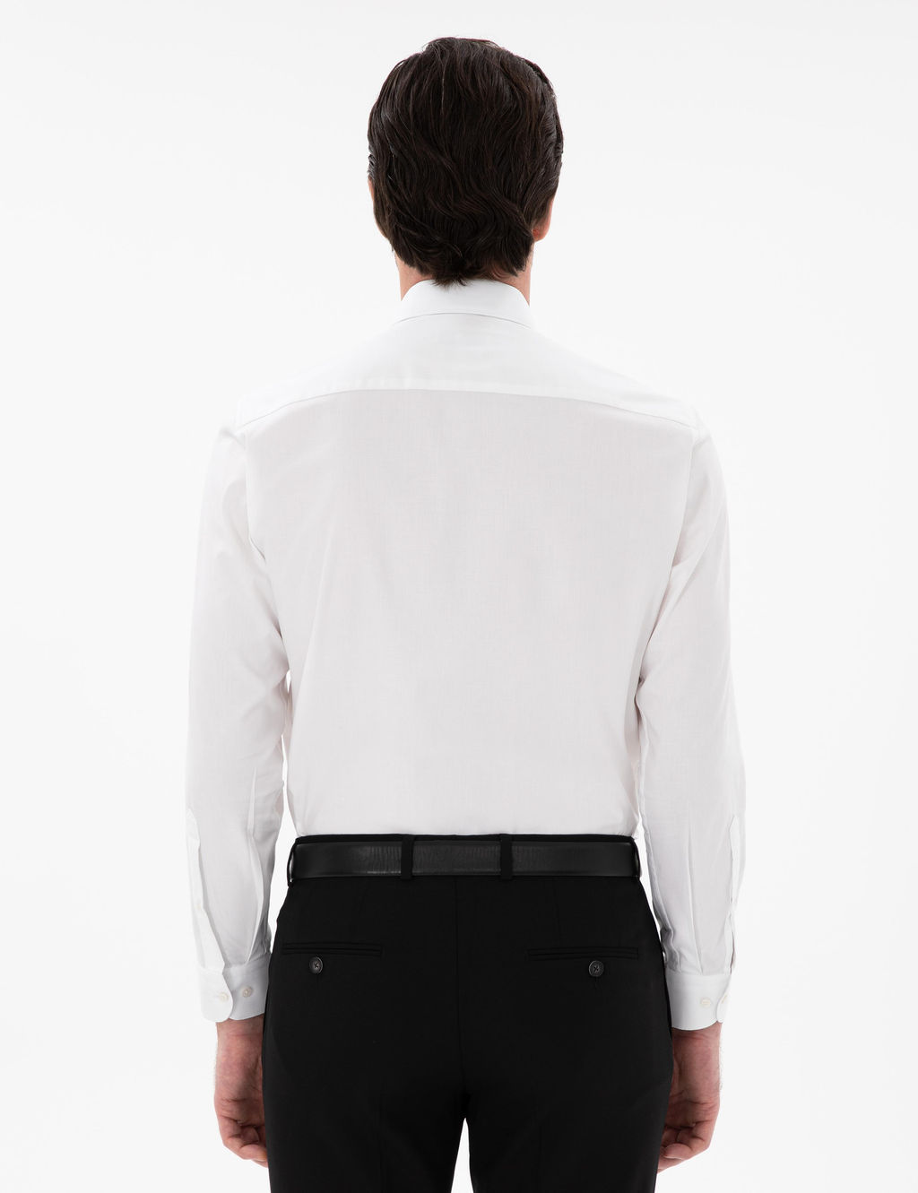 Белая стройная рубашка с длинным рукавом - Cacharel фото 5